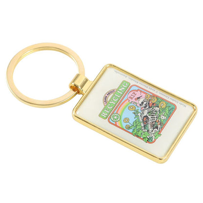 Learn About Recycling Keyring by Steven Rhodes