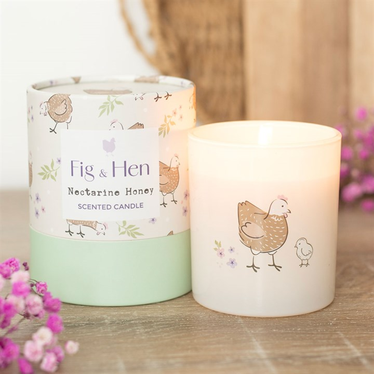 Mother Hen Nectarine Honey Candle